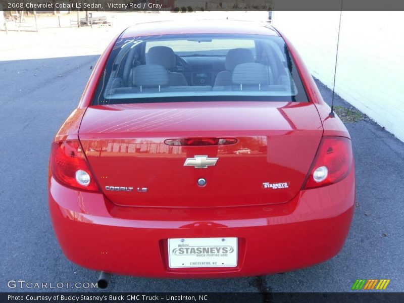 Victory Red / Gray 2008 Chevrolet Cobalt LS Sedan