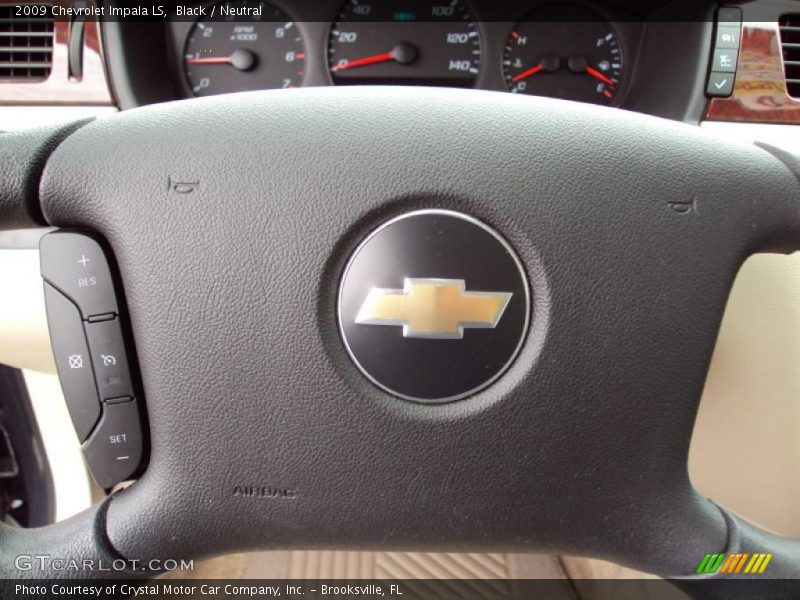 Black / Neutral 2009 Chevrolet Impala LS