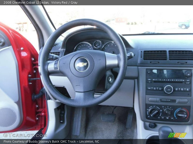 Victory Red / Gray 2008 Chevrolet Cobalt LS Sedan