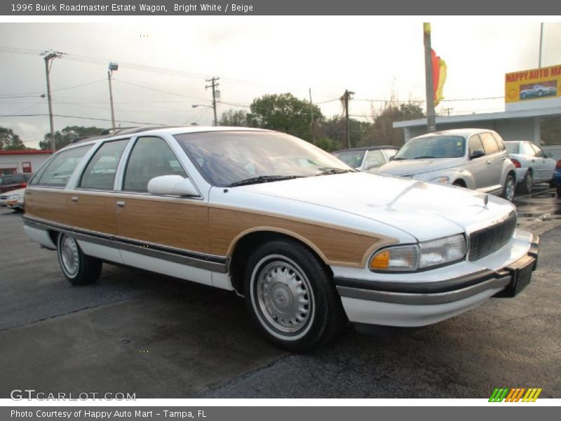 Bright White / Beige 1996 Buick Roadmaster Estate Wagon