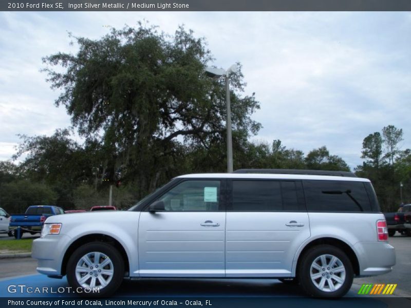 Ingot Silver Metallic / Medium Light Stone 2010 Ford Flex SE