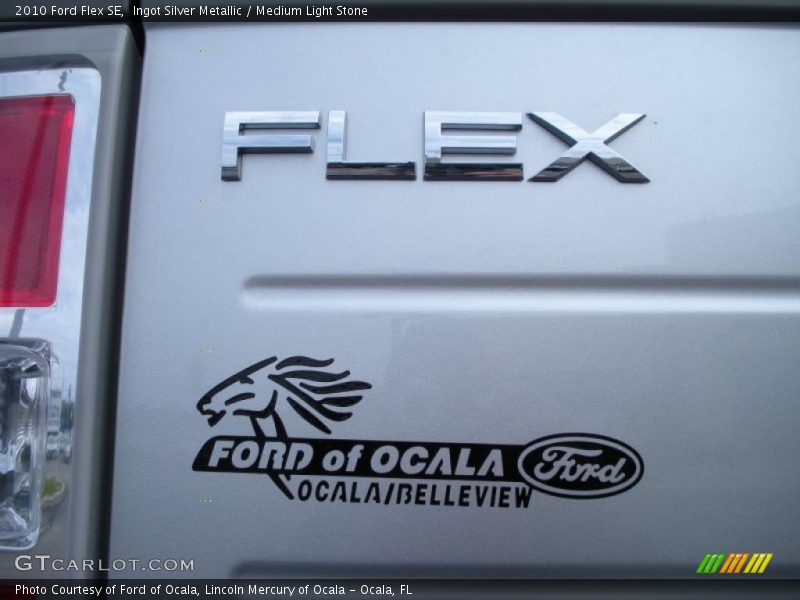 Ingot Silver Metallic / Medium Light Stone 2010 Ford Flex SE