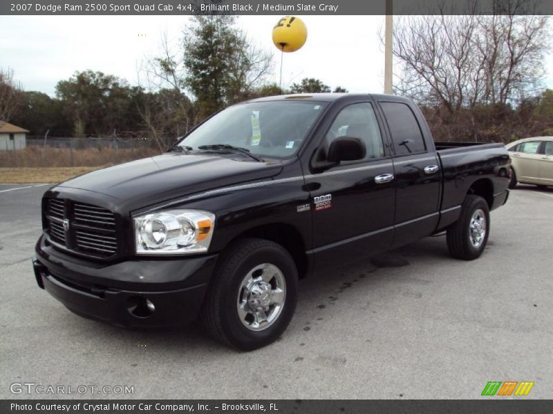 Brilliant Black / Medium Slate Gray 2007 Dodge Ram 2500 Sport Quad Cab 4x4
