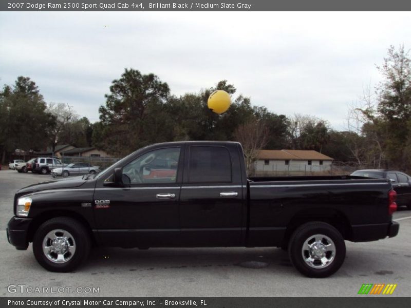 Brilliant Black / Medium Slate Gray 2007 Dodge Ram 2500 Sport Quad Cab 4x4