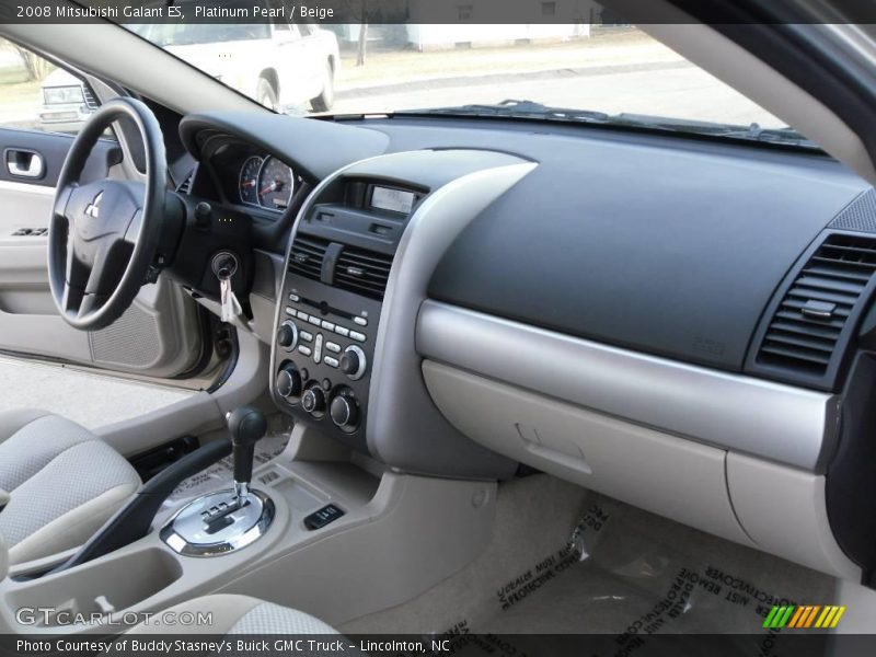 Platinum Pearl / Beige 2008 Mitsubishi Galant ES