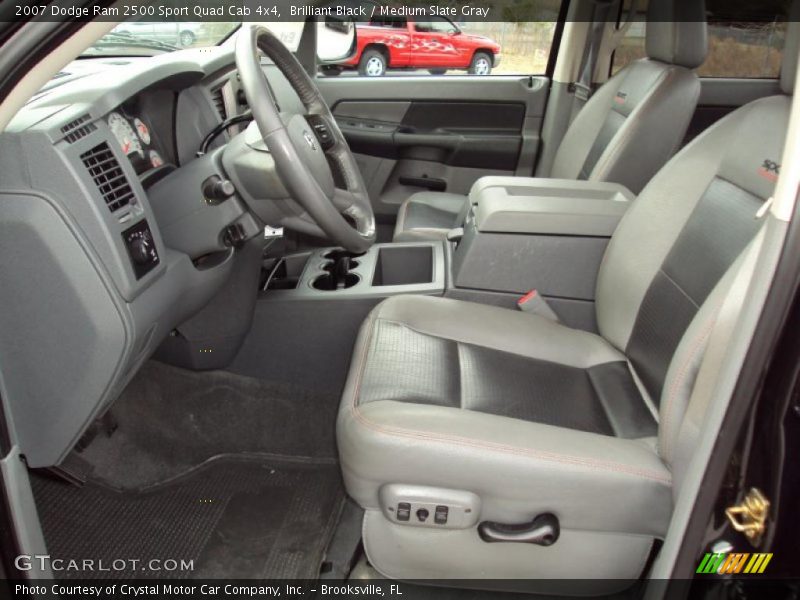 Brilliant Black / Medium Slate Gray 2007 Dodge Ram 2500 Sport Quad Cab 4x4