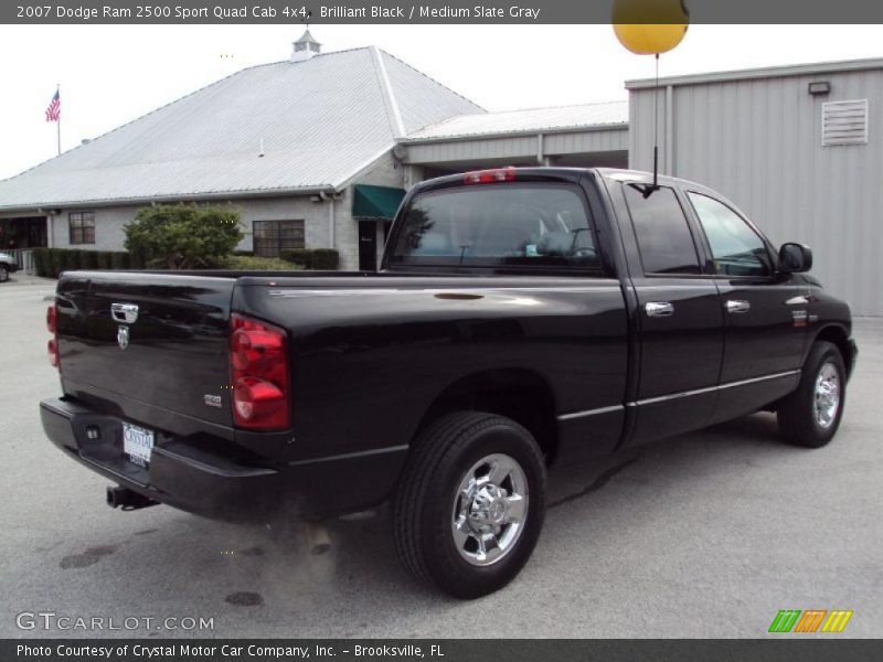 Brilliant Black / Medium Slate Gray 2007 Dodge Ram 2500 Sport Quad Cab 4x4