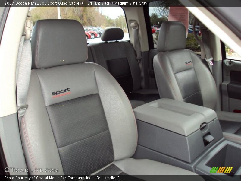 Brilliant Black / Medium Slate Gray 2007 Dodge Ram 2500 Sport Quad Cab 4x4