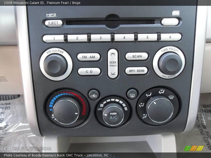 Platinum Pearl / Beige 2008 Mitsubishi Galant ES