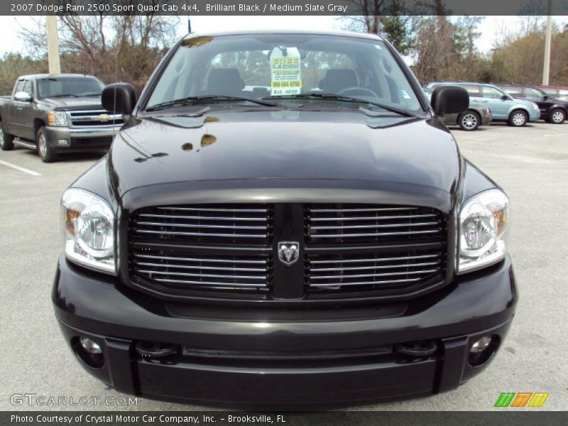 Brilliant Black / Medium Slate Gray 2007 Dodge Ram 2500 Sport Quad Cab 4x4