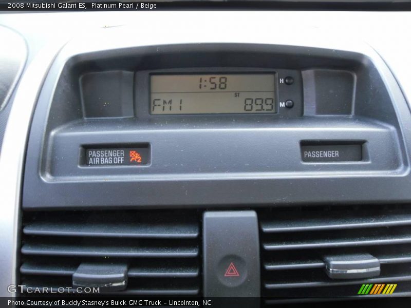 Platinum Pearl / Beige 2008 Mitsubishi Galant ES