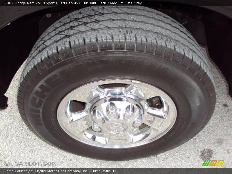 Brilliant Black / Medium Slate Gray 2007 Dodge Ram 2500 Sport Quad Cab 4x4
