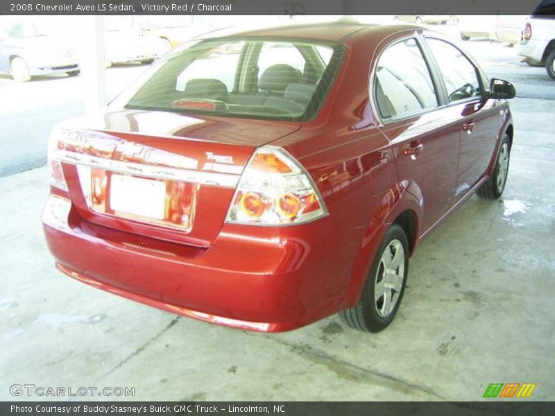 Victory Red / Charcoal 2008 Chevrolet Aveo LS Sedan