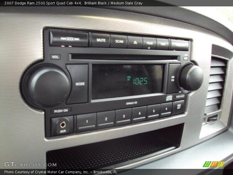 Brilliant Black / Medium Slate Gray 2007 Dodge Ram 2500 Sport Quad Cab 4x4