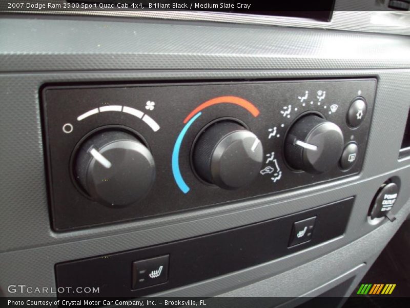 Brilliant Black / Medium Slate Gray 2007 Dodge Ram 2500 Sport Quad Cab 4x4