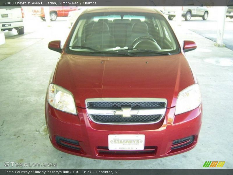Victory Red / Charcoal 2008 Chevrolet Aveo LS Sedan