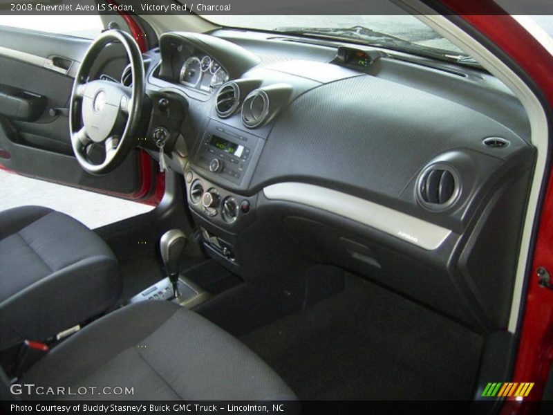 Victory Red / Charcoal 2008 Chevrolet Aveo LS Sedan