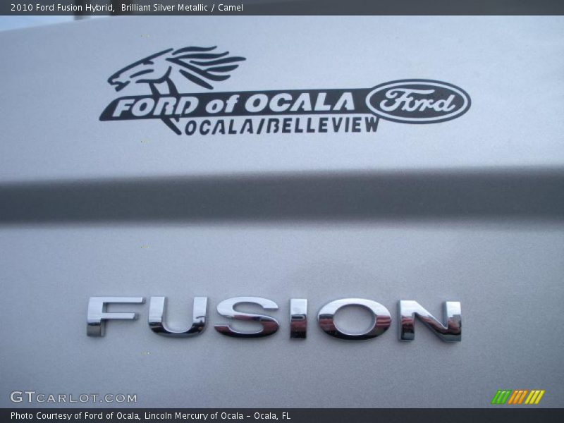 Brilliant Silver Metallic / Camel 2010 Ford Fusion Hybrid