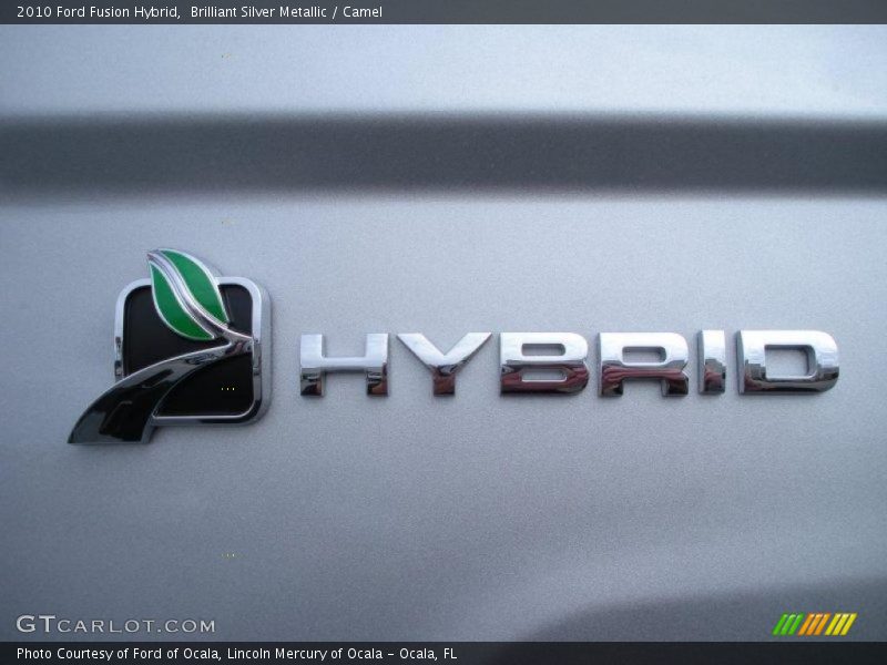 Brilliant Silver Metallic / Camel 2010 Ford Fusion Hybrid