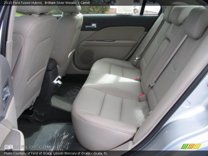 Brilliant Silver Metallic / Camel 2010 Ford Fusion Hybrid