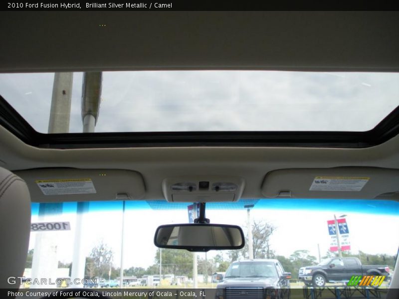 Brilliant Silver Metallic / Camel 2010 Ford Fusion Hybrid
