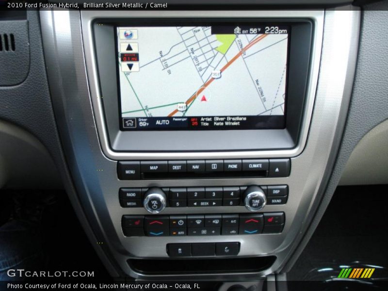 Brilliant Silver Metallic / Camel 2010 Ford Fusion Hybrid