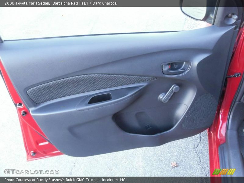 Barcelona Red Pearl / Dark Charcoal 2008 Toyota Yaris Sedan