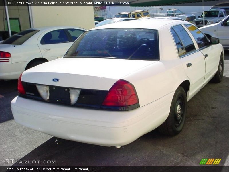 Vibrant White / Dark Charcoal 2003 Ford Crown Victoria Police Interceptor
