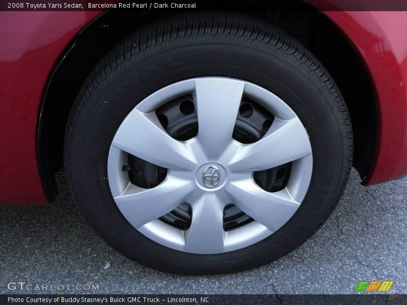 Barcelona Red Pearl / Dark Charcoal 2008 Toyota Yaris Sedan