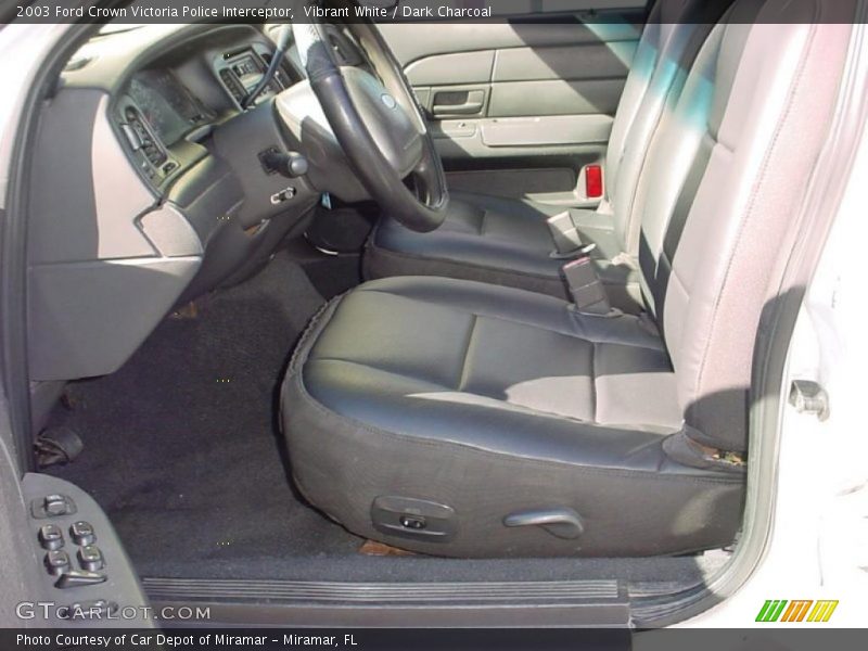 Vibrant White / Dark Charcoal 2003 Ford Crown Victoria Police Interceptor