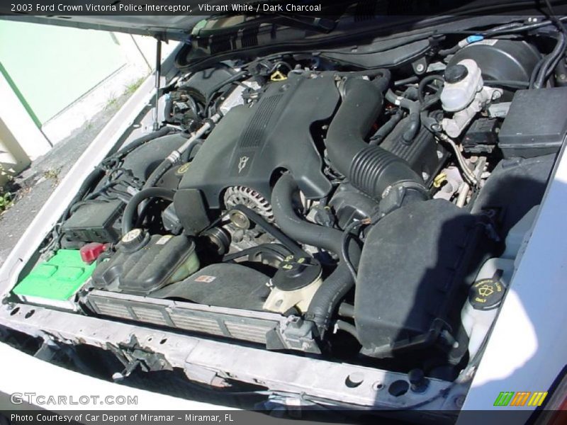 Vibrant White / Dark Charcoal 2003 Ford Crown Victoria Police Interceptor