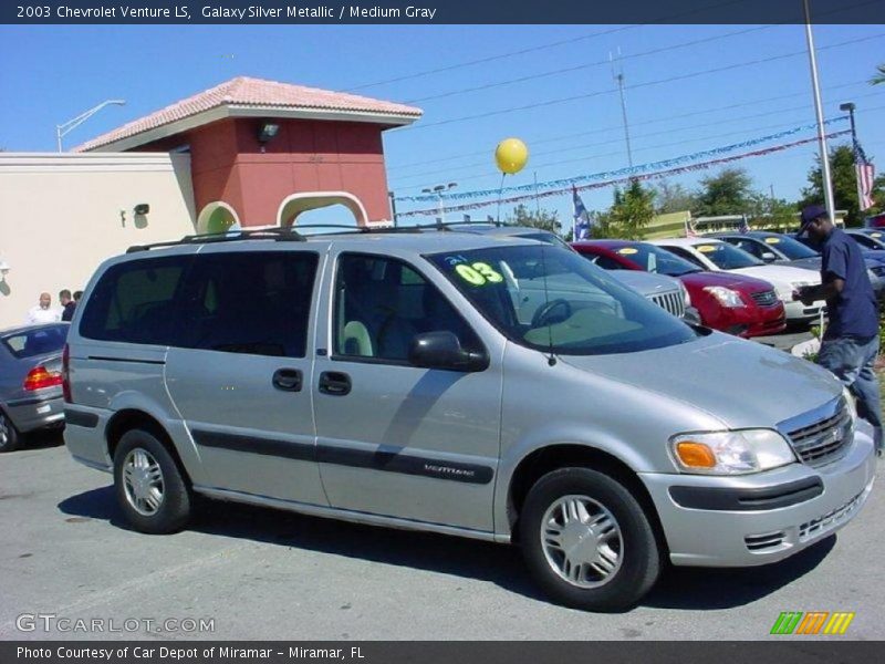 Galaxy Silver Metallic / Medium Gray 2003 Chevrolet Venture LS