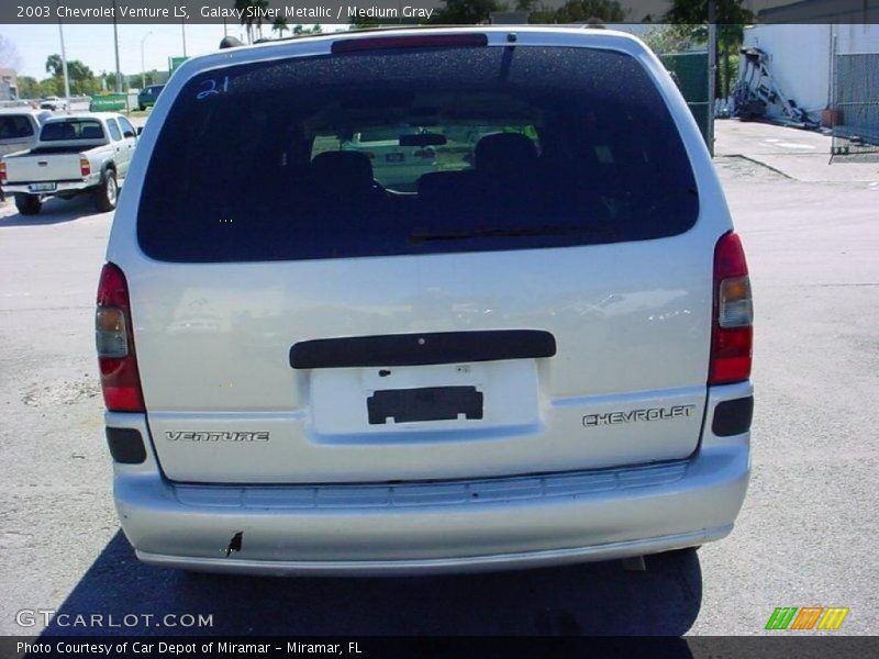 Galaxy Silver Metallic / Medium Gray 2003 Chevrolet Venture LS