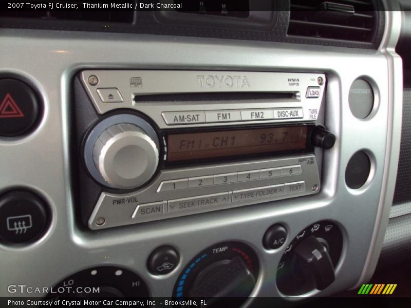 Titanium Metallic / Dark Charcoal 2007 Toyota FJ Cruiser
