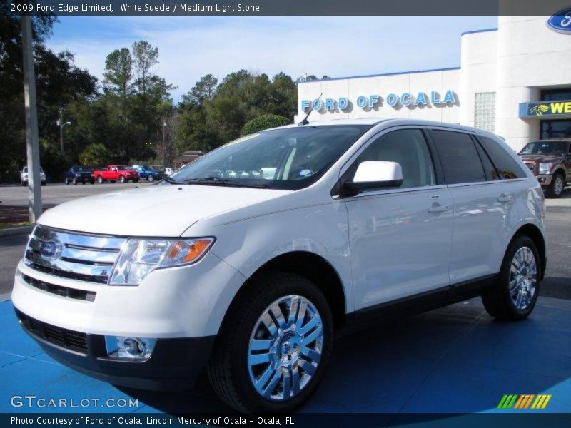 White Suede / Medium Light Stone 2009 Ford Edge Limited