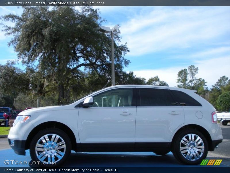 White Suede / Medium Light Stone 2009 Ford Edge Limited