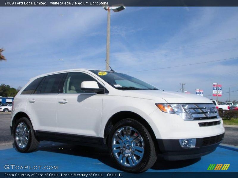 White Suede / Medium Light Stone 2009 Ford Edge Limited