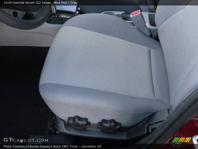 Wine Red / Gray 2008 Hyundai Accent GLS Sedan