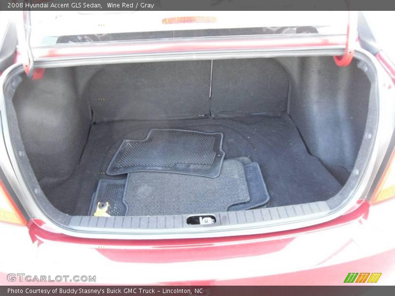 Wine Red / Gray 2008 Hyundai Accent GLS Sedan