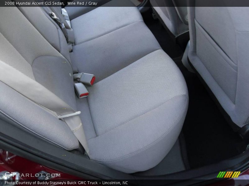Wine Red / Gray 2008 Hyundai Accent GLS Sedan