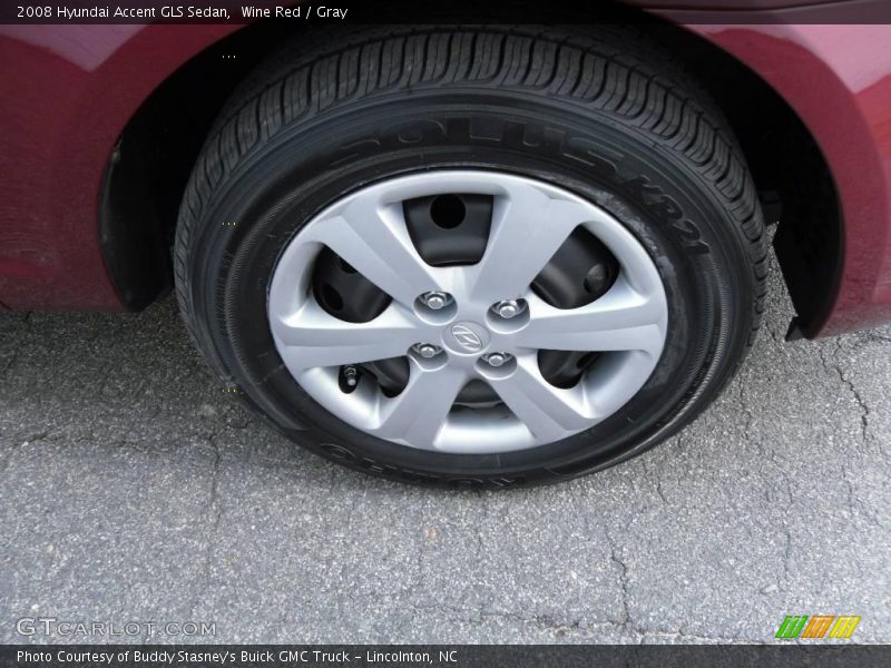 Wine Red / Gray 2008 Hyundai Accent GLS Sedan