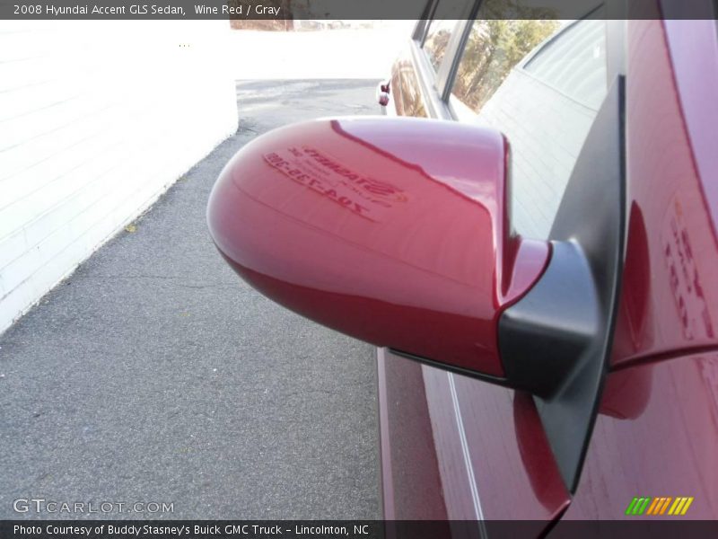 Wine Red / Gray 2008 Hyundai Accent GLS Sedan