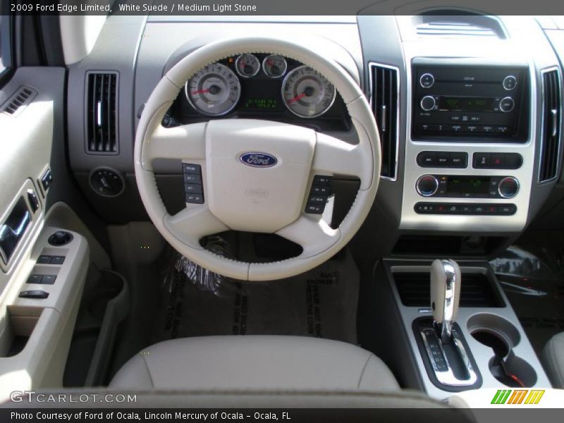 White Suede / Medium Light Stone 2009 Ford Edge Limited