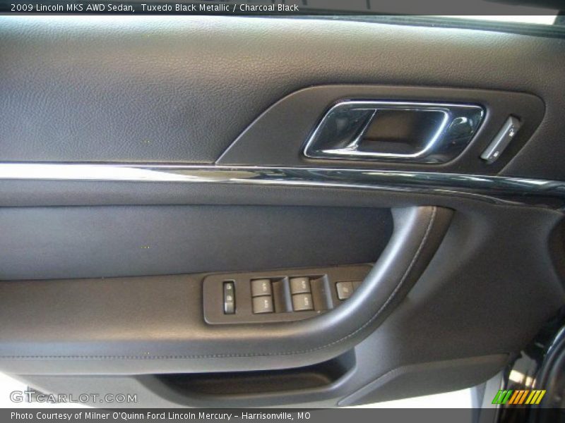 Tuxedo Black Metallic / Charcoal Black 2009 Lincoln MKS AWD Sedan