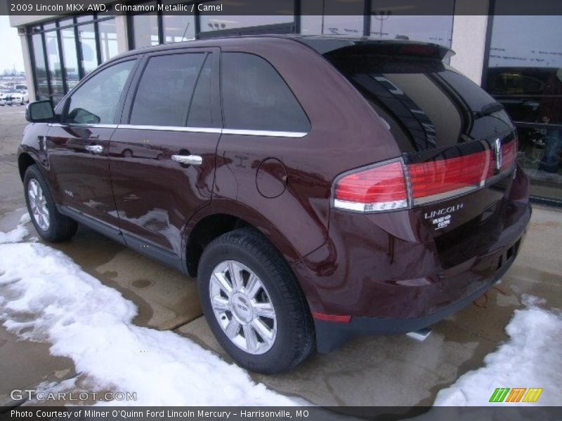 Cinnamon Metallic / Camel 2009 Lincoln MKX AWD