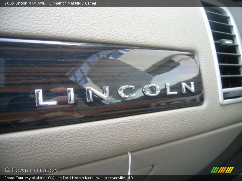 Cinnamon Metallic / Camel 2009 Lincoln MKX AWD
