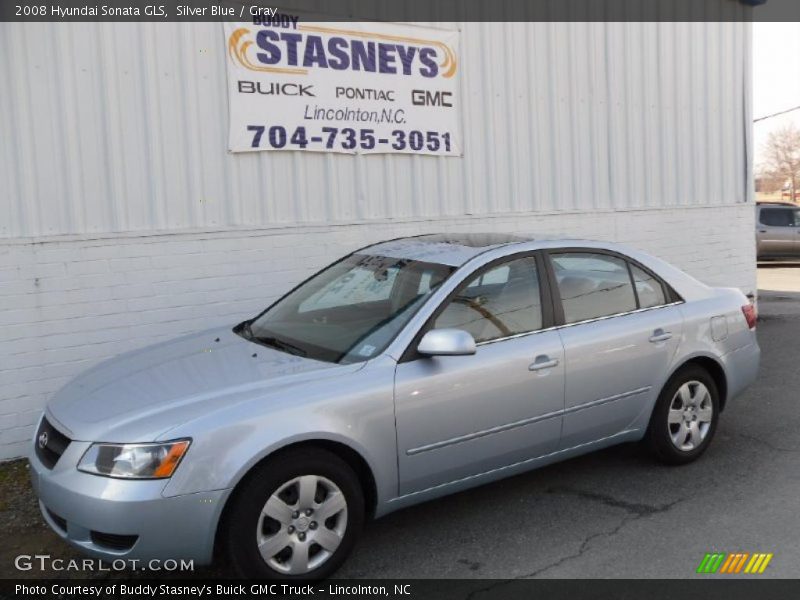 Silver Blue / Gray 2008 Hyundai Sonata GLS