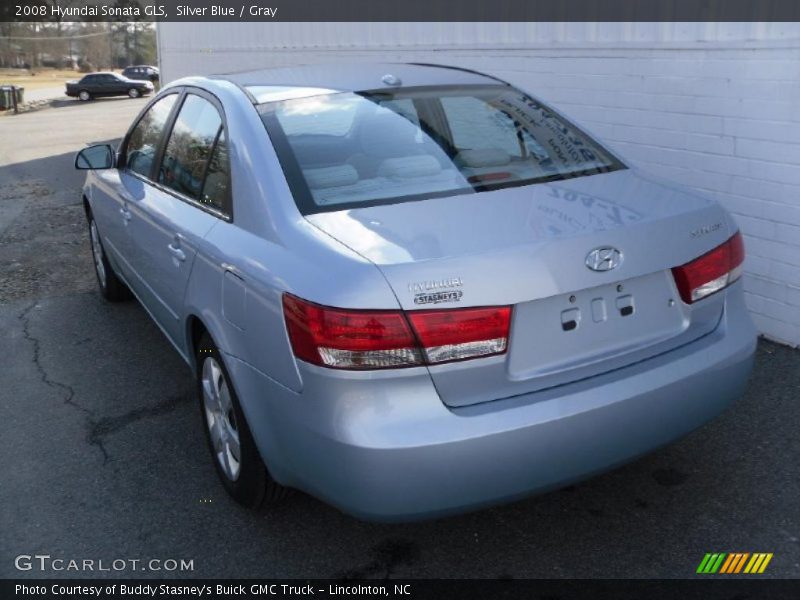 Silver Blue / Gray 2008 Hyundai Sonata GLS