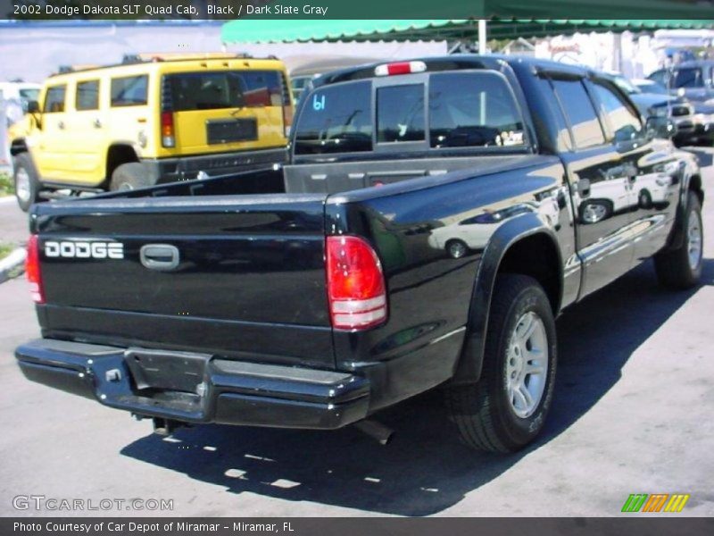 Black / Dark Slate Gray 2002 Dodge Dakota SLT Quad Cab