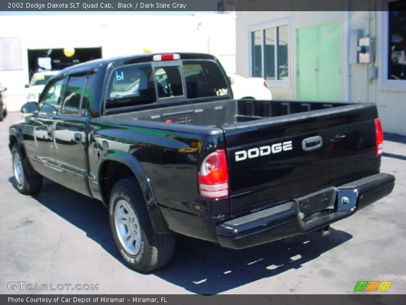 Black / Dark Slate Gray 2002 Dodge Dakota SLT Quad Cab